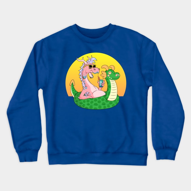 Dragon Float Crewneck Sweatshirt by JenniferSmith